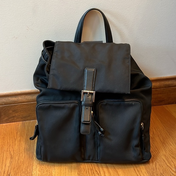 Coach Black Leather Nylon Mercer Backpack - Picture 13 of 13